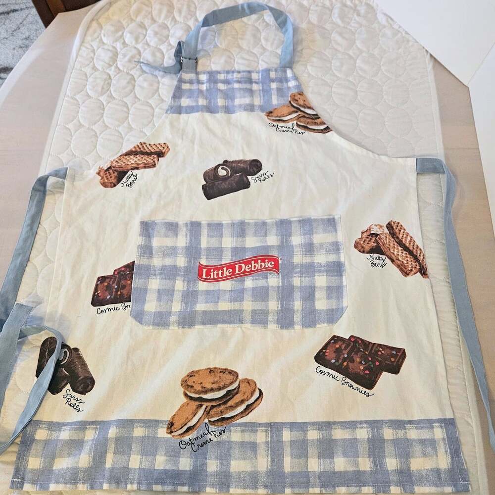 Little Debbie Gingham Apron Snack Cakes Cosmic Brownies Oatmeal Creme Pie retro